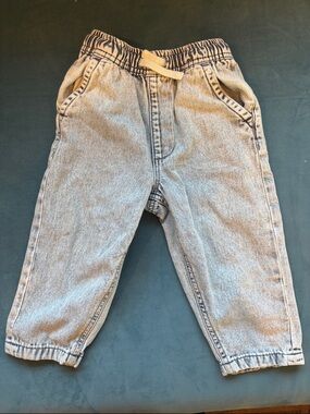 next Boys Light Wash Denim Jogger Jeans with Drawstring